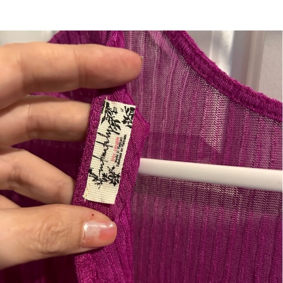 FREE PEOPLE ! L/ XL - SEE THRU STRETCHY ! BLACKKKKKKKKKK AS IT SHOULD BE!!! 😍😍 - Picture 5 of 5